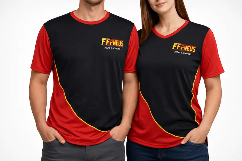 Camiseta com Recortes Especiais (Bicolor/Tricolor)