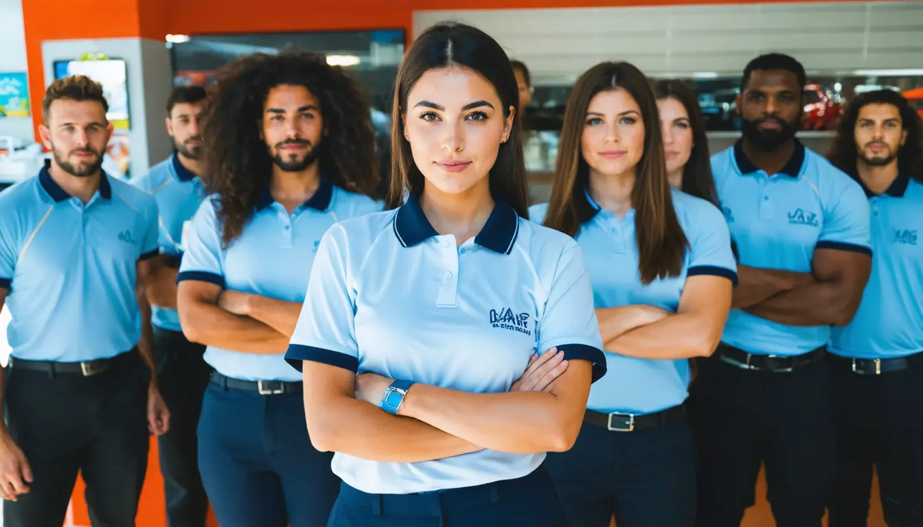 A melhor cor de camisa polo para seu negócio em 2026 | América Uniformes - Aparecida de Goiânia