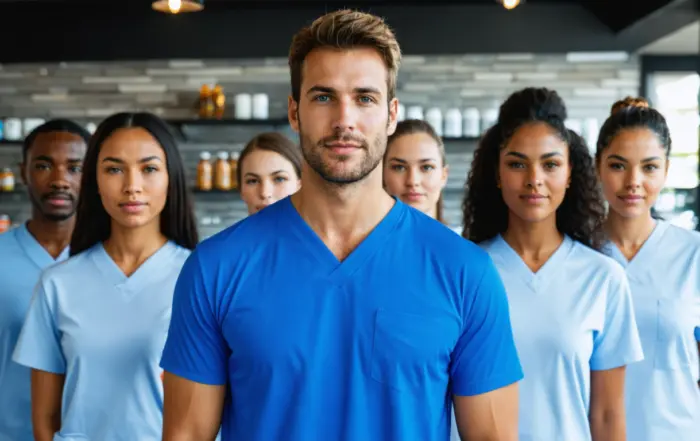 Camisetas Personalizadas para Clínicas em Goiânia | América Uniformes - Goiânia