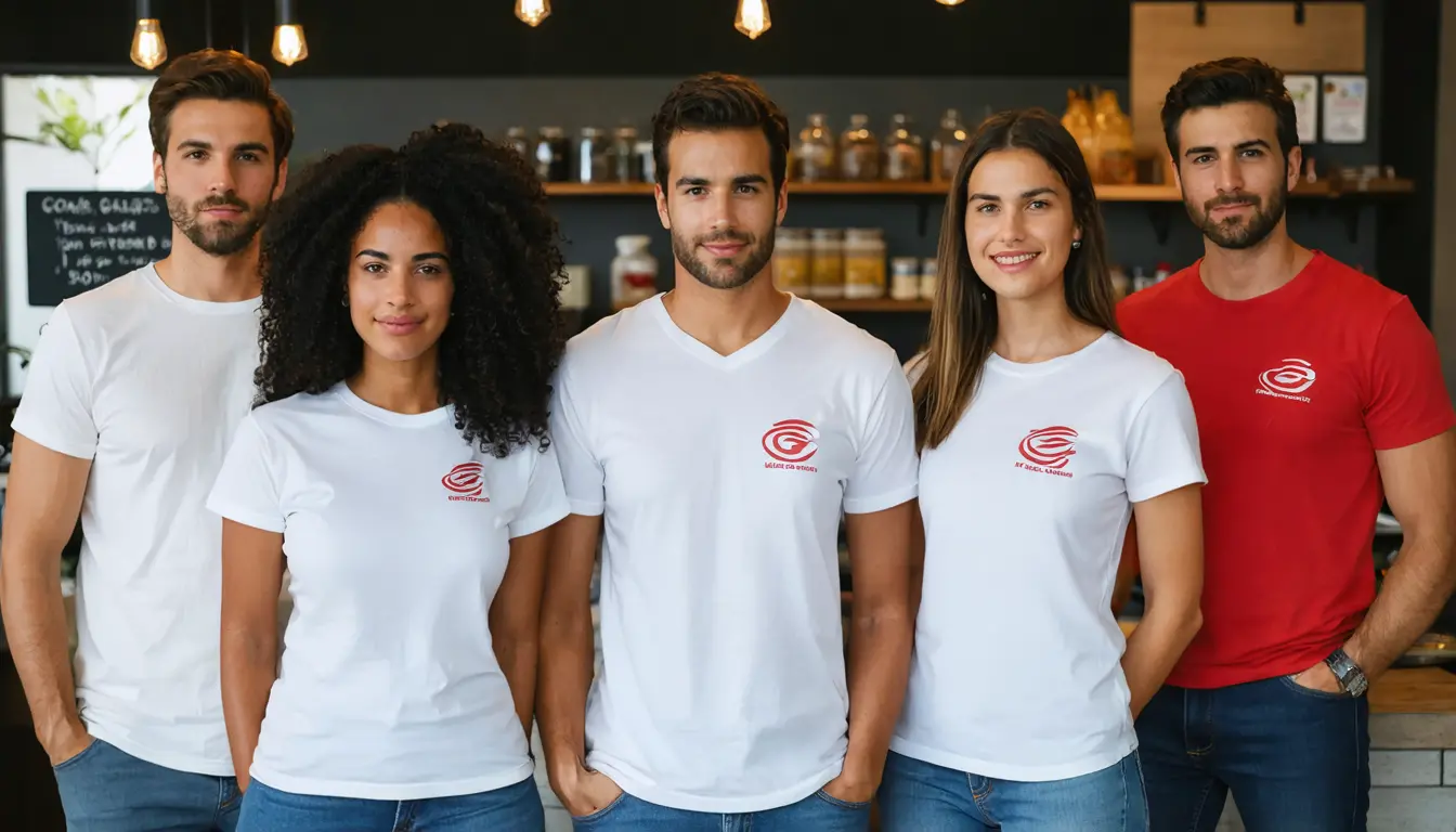 Como uniformizar sua franquia em Goiás com camisetas personalizadas | América Uniformes - Goiás