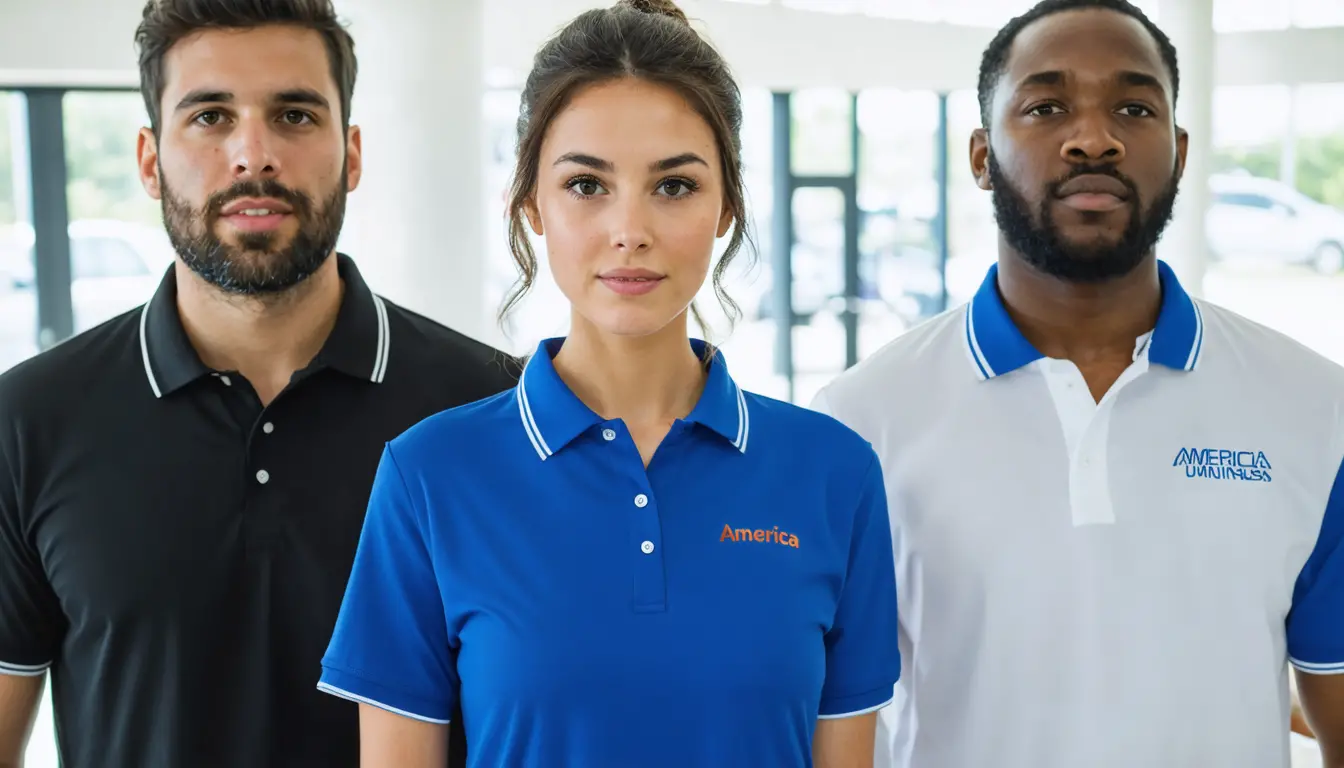 Escolha a Camisa Polo Ideal para Seu Uniforme em 2026 | América Uniformes - Goiânia