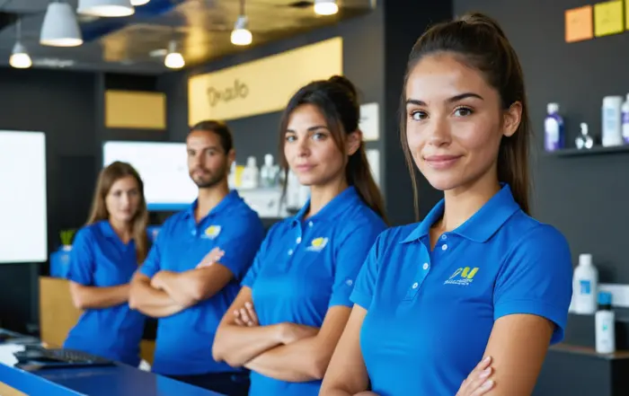 Uniformes Polo: Confiança e Higiene para Clínicas em 2026 | América Uniformes - Goiânia