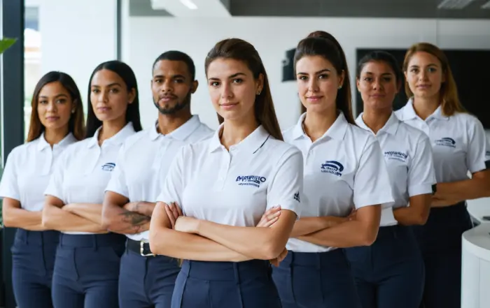 Uniforme que Potencializa Sua Equipe: Camisa Polo com Logo | América Uniformes - Aparecida de Goiânia