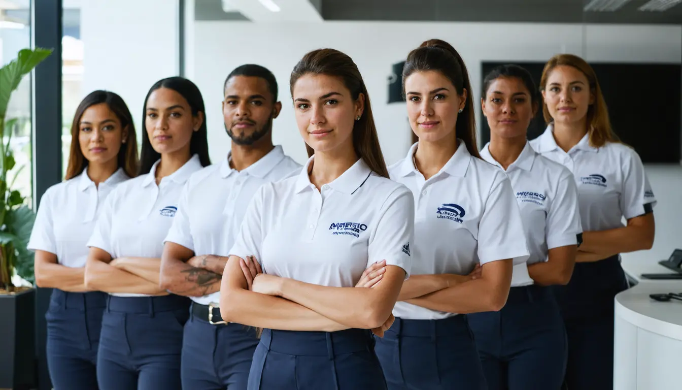 Uniforme que Potencializa Sua Equipe: Camisa Polo com Logo | América Uniformes - Aparecida de Goiânia